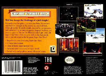 Super Star Wars - The Empire Strikes Back (USA) (Rev 1) box cover back